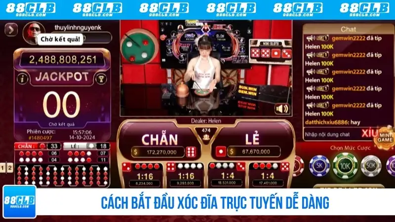 Cách bắt đầu xóc đĩa trực tuyến dễ dàng