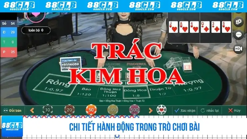 Chi tiết hành động trong trò chơi bài
