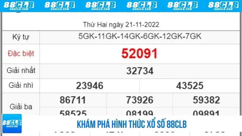 Khám phá hình thức xổ số 88CLB
