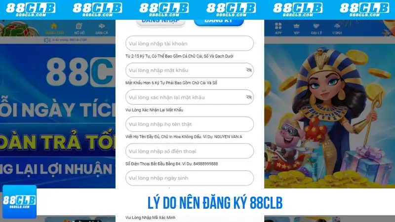 Lý do nên đăng ký 88CLB