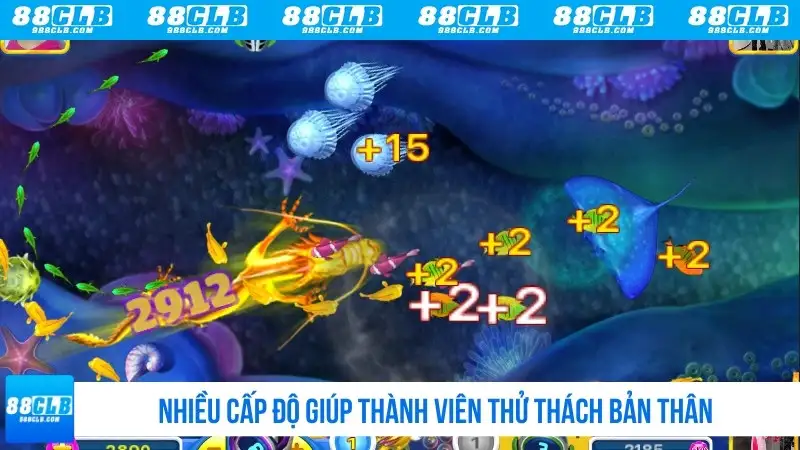 Nhiều cấp độ giúp thành viên thử thách bản thân