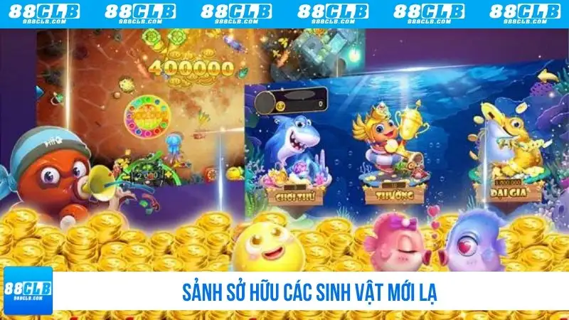 Sảnh sở hữu các cá mới lạ
