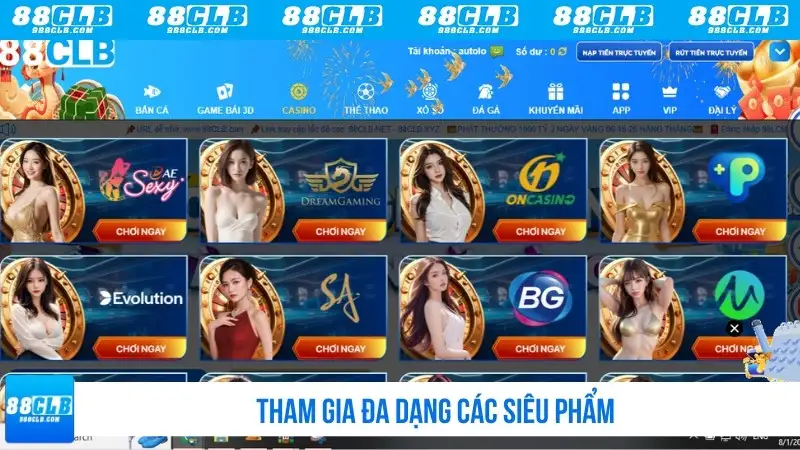 Tham gia đa dạng các siêu phẩm